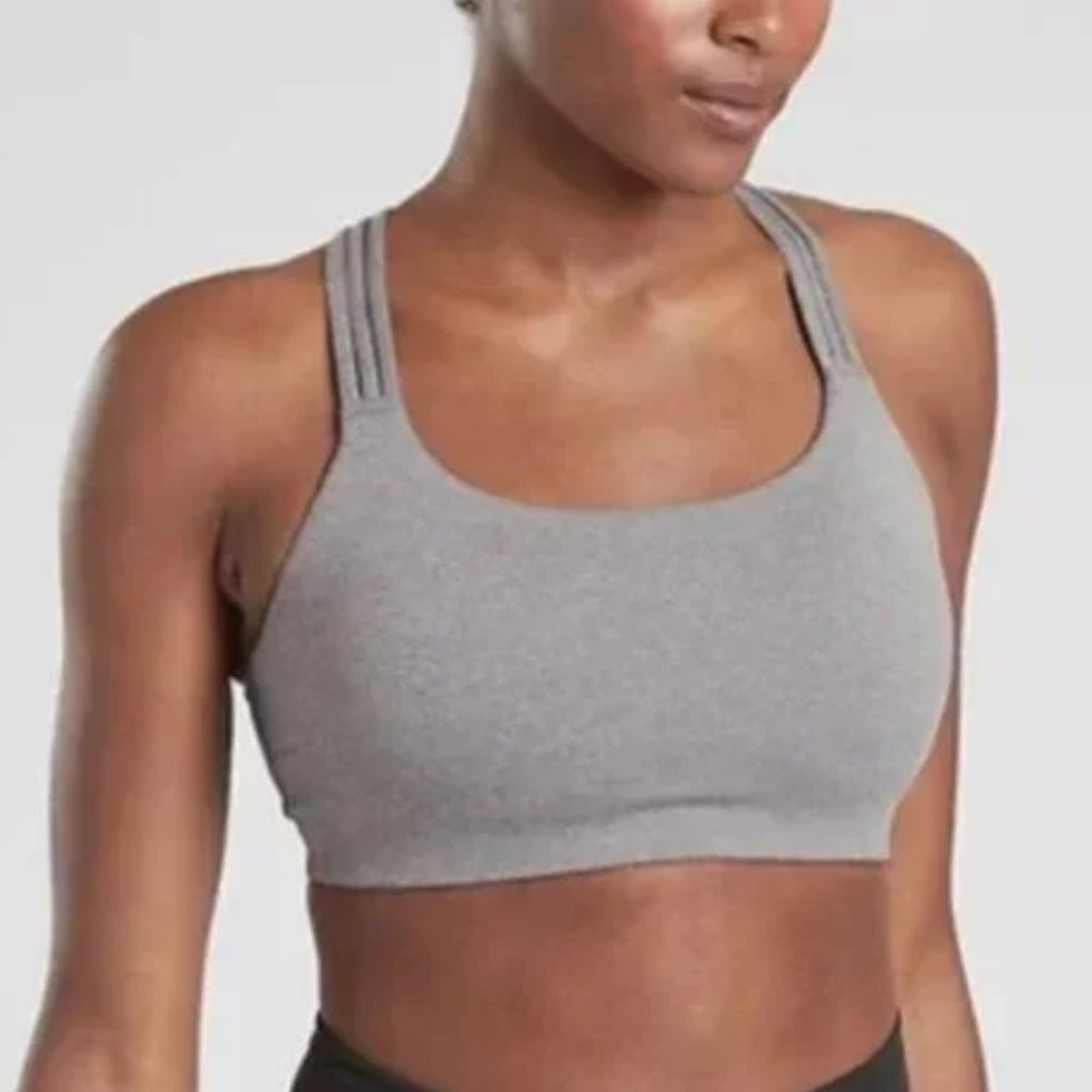 Athleta Hyper Focused Bra Gray Small - image 2